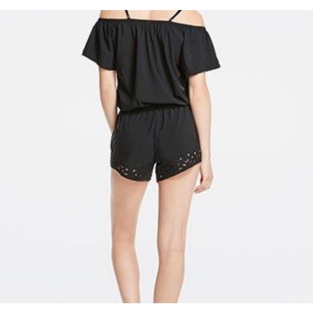 Fabletics Black Off-Shoulder Romper - image 2